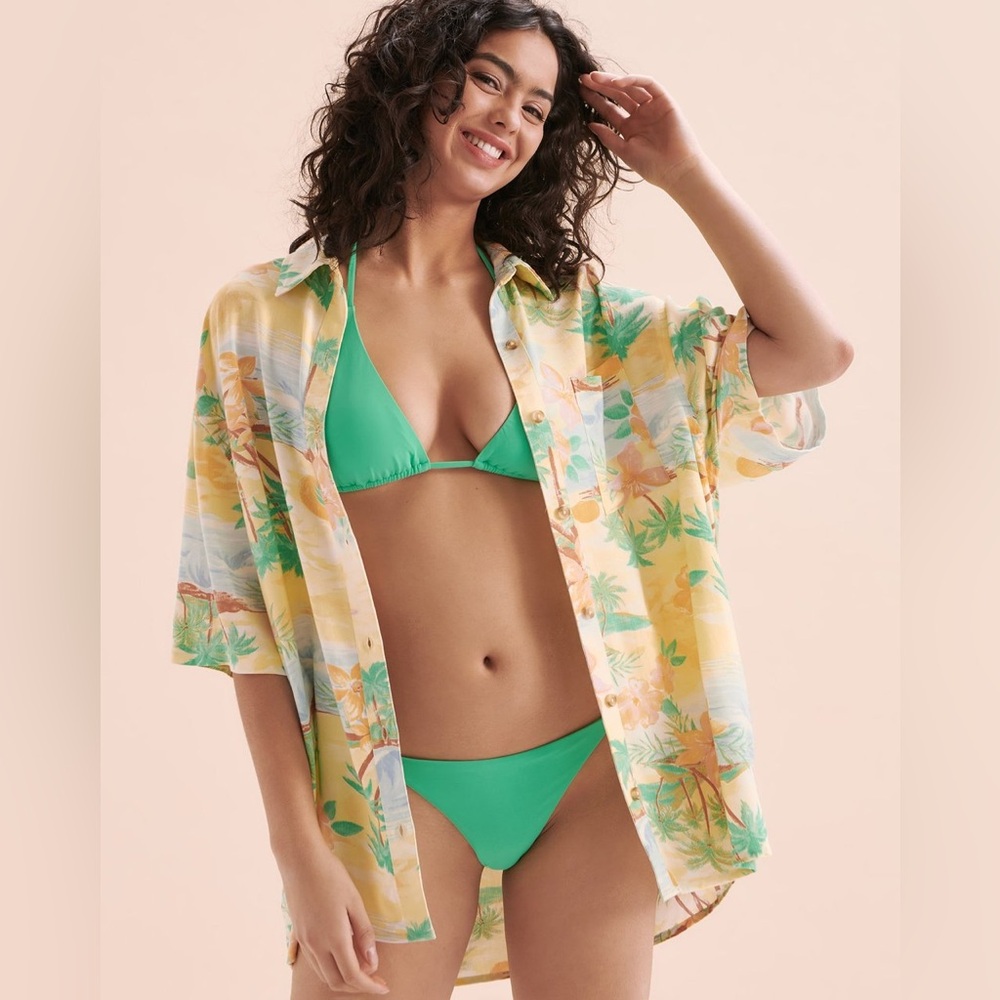 BILLABONG On Vacation Short Sleeve Shirt Hawaiian button up shirt swim cover up